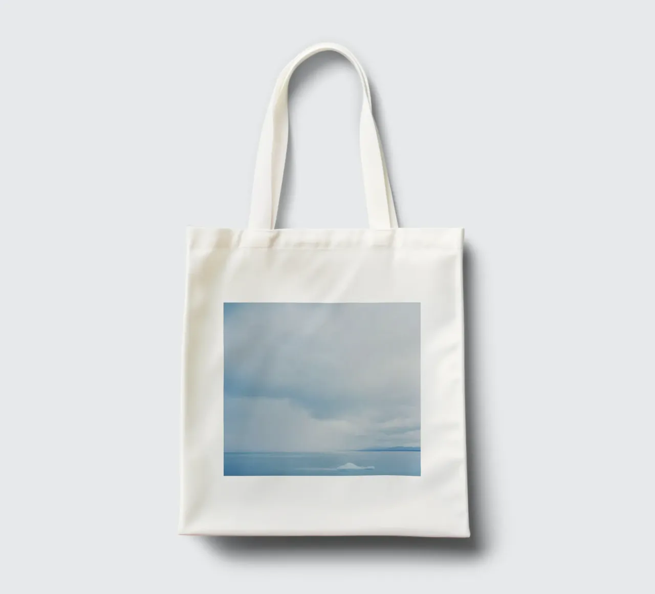 Glacier at the end of the world tote bag by KISSA STUDIO