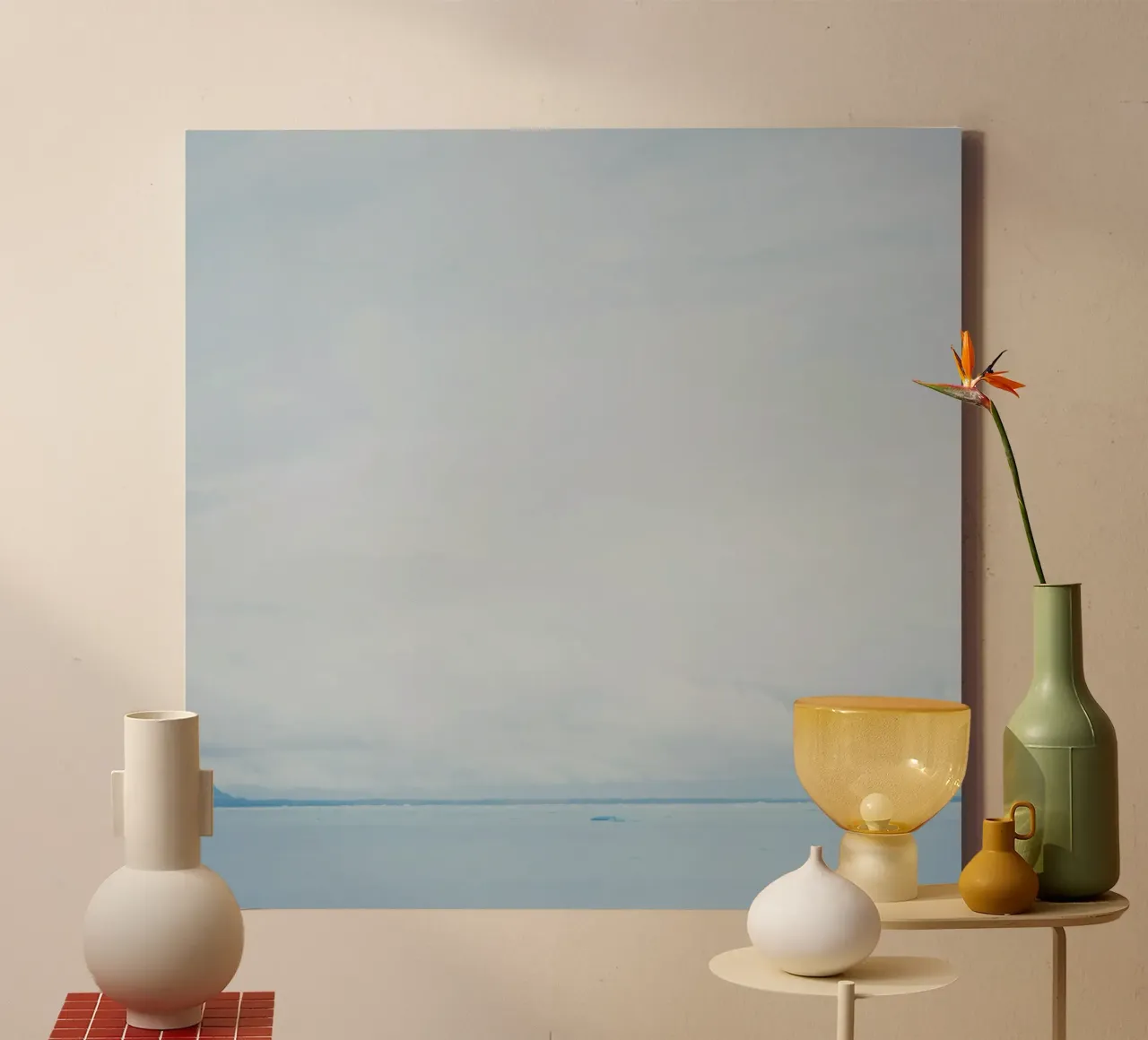 Glacier at the end of the world canvas by KISSA STUDIO
