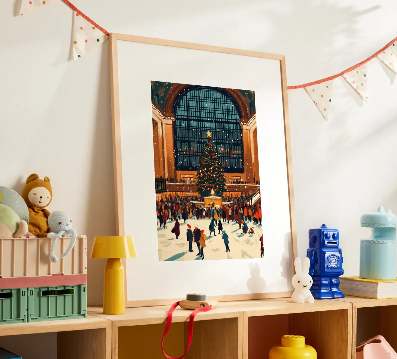 Albero di Natale della Grand Central - Terminal di New York in festa poster da ClubArt