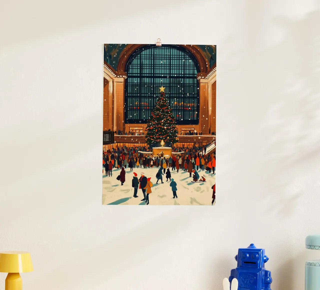 Albero di Natale della Grand Central - Terminal di New York in festa poster da ClubArt