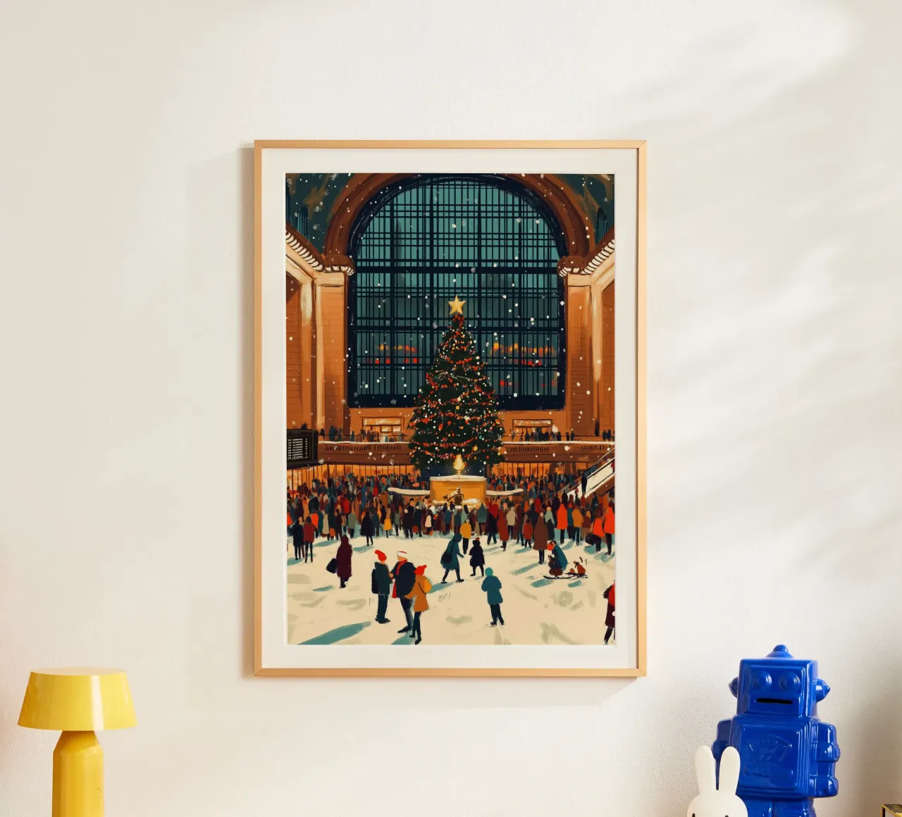Albero di Natale della Grand Central - Terminal di New York in festa poster da ClubArt