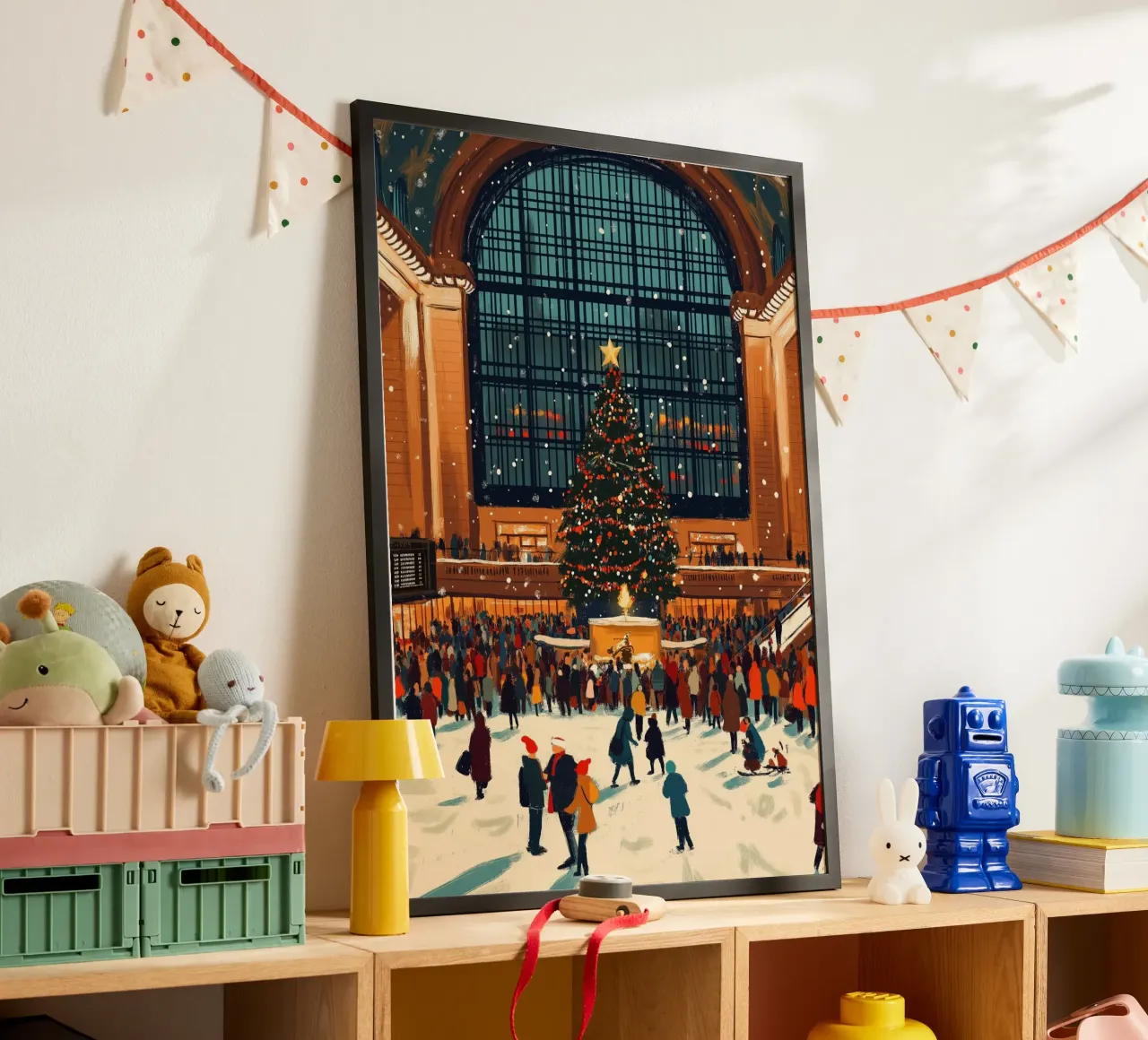 Albero di Natale della Grand Central - Terminal di New York in festa poster da ClubArt