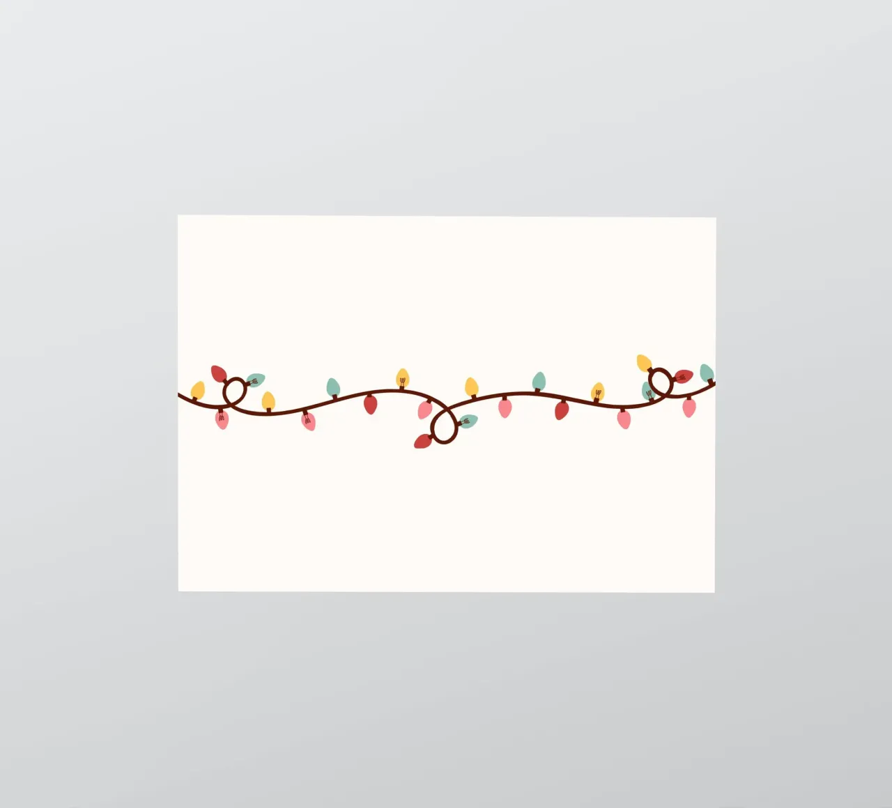 Colorful Holiday Lights - Festive String Light Border Art sticker by ClubArt