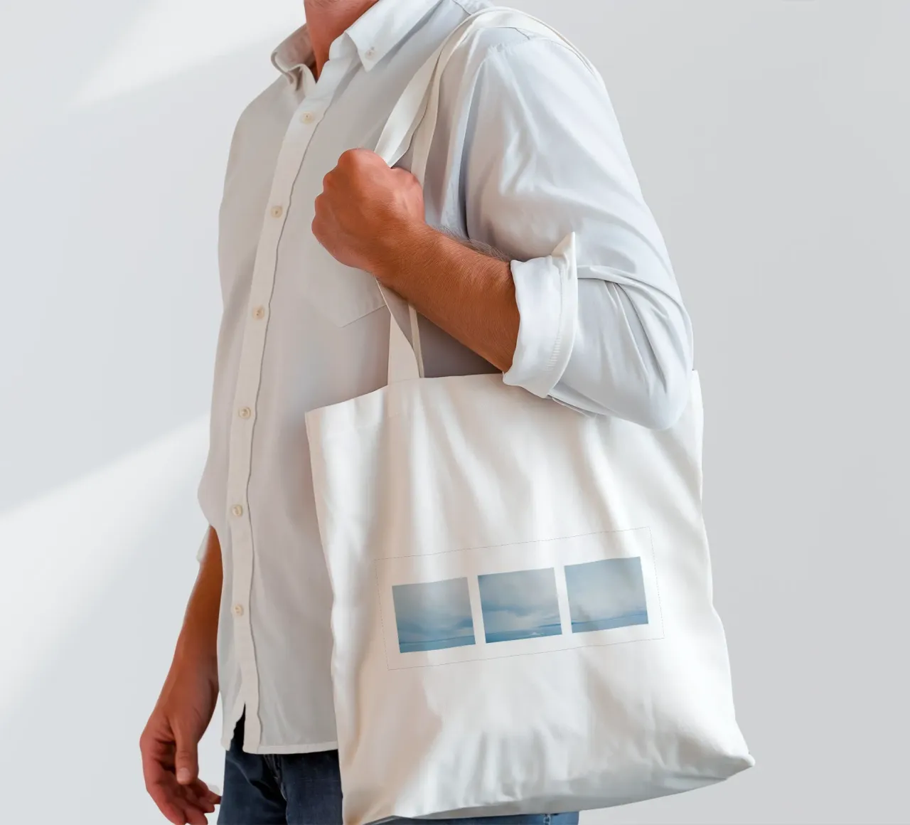 Glacier at the end of the world tote bag by KISSA STUDIO