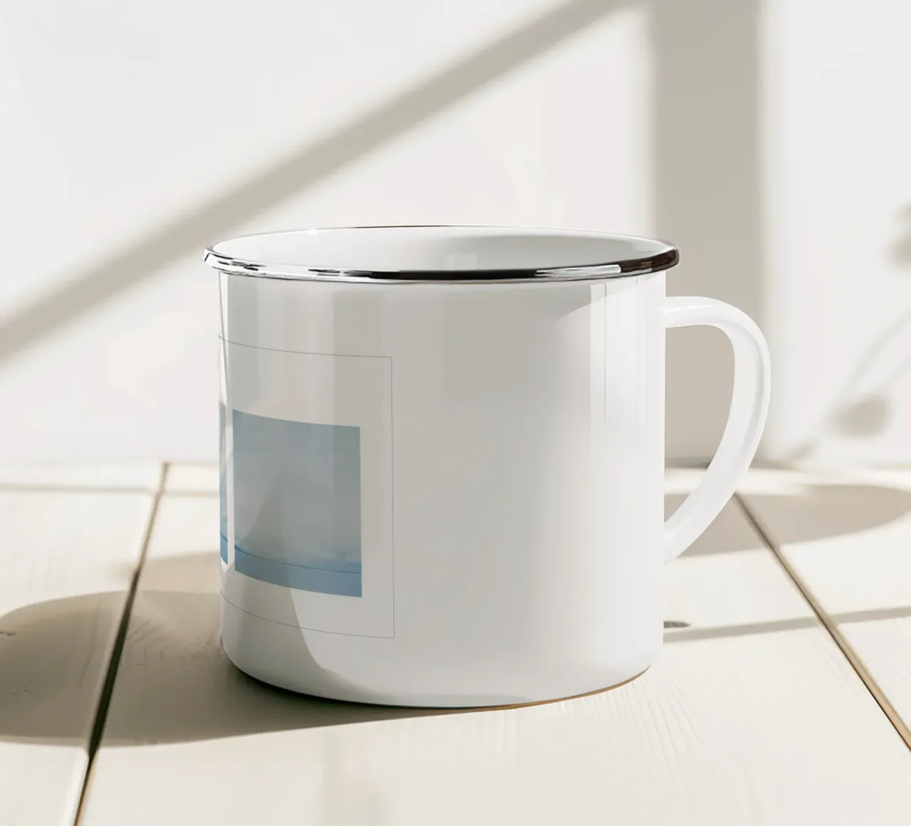 Il ghiacciaio alla fine del mondo tazza in smalto da KISSA STUDIO