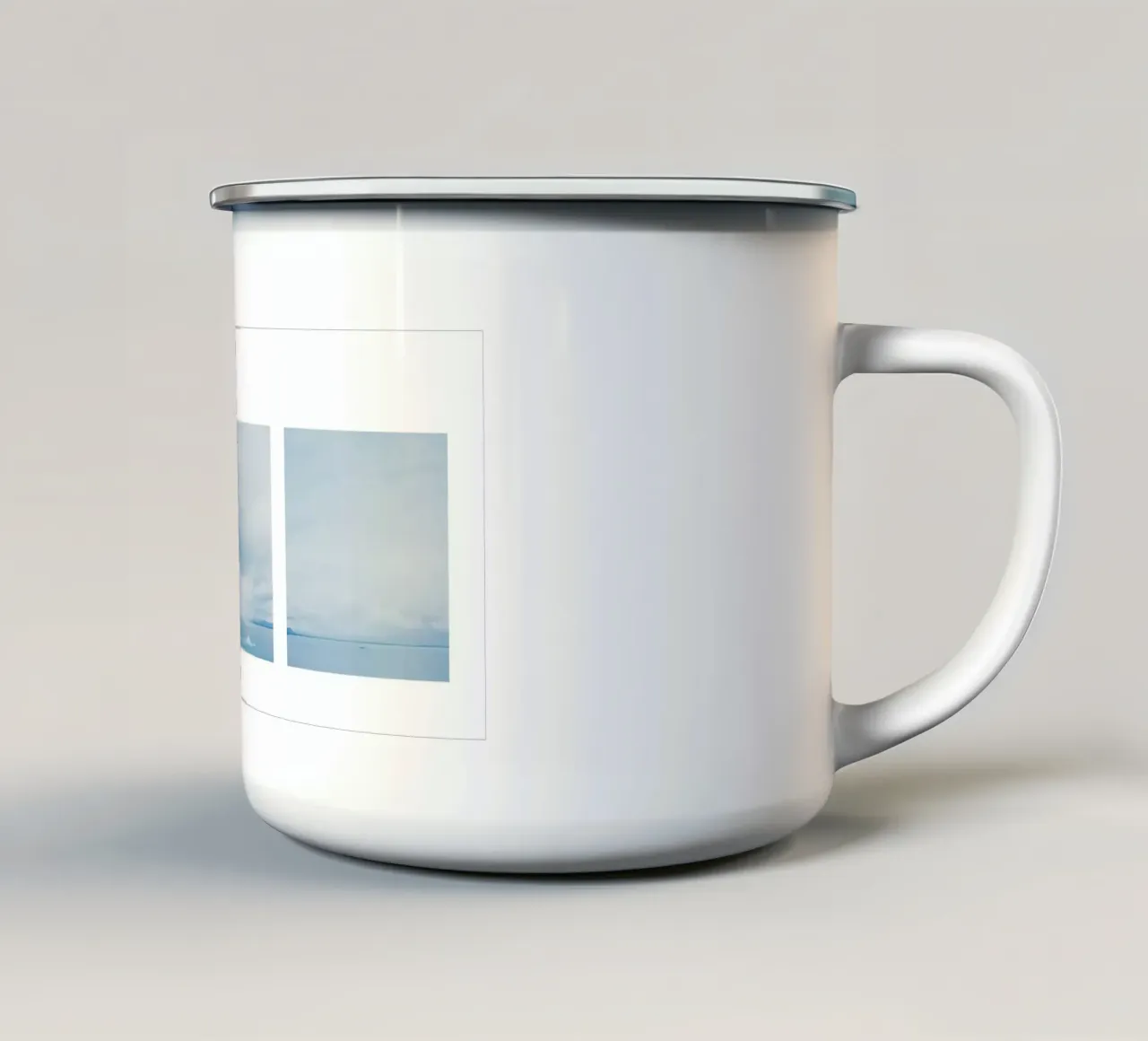 Il ghiacciaio alla fine del mondo tazza in smalto da KISSA STUDIO