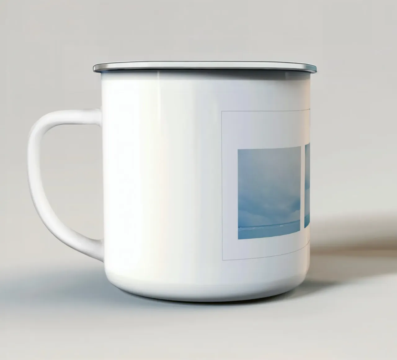 Il ghiacciaio alla fine del mondo tazza in smalto da KISSA STUDIO