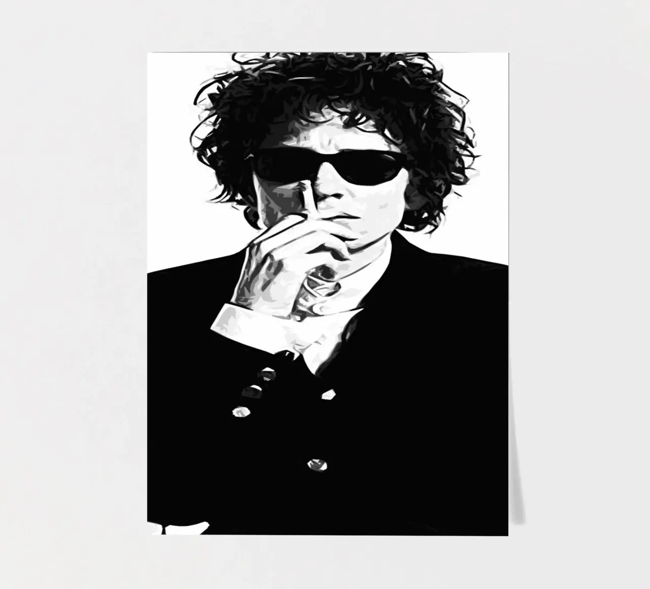 bob dylan music 4 Art sticker sheet by music soul