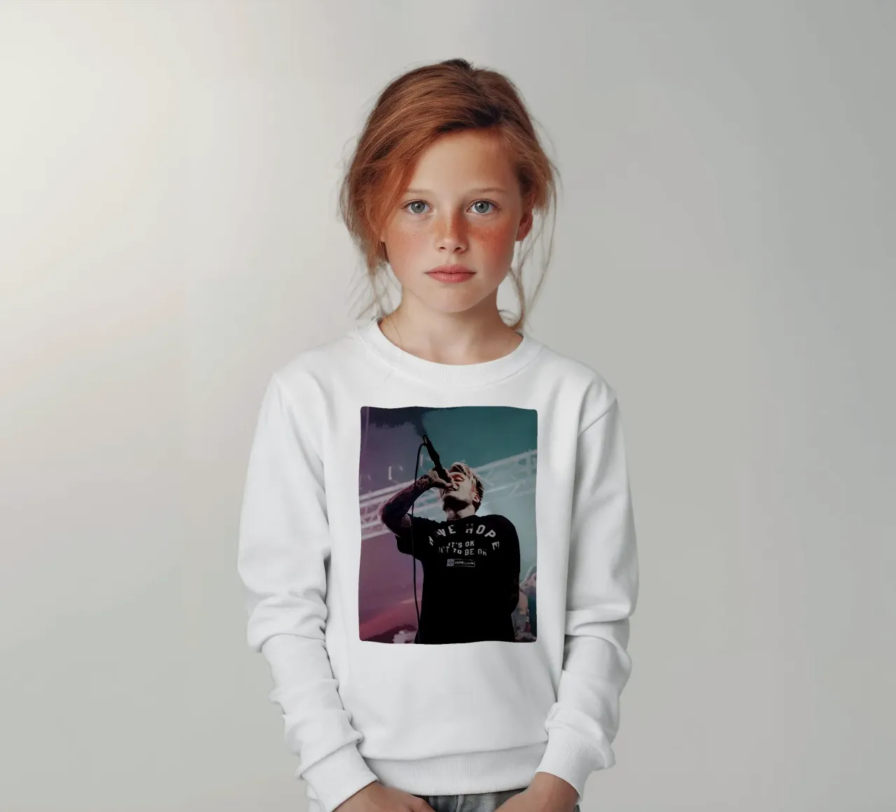 neck deep band kids sweatshirt by vanhesling