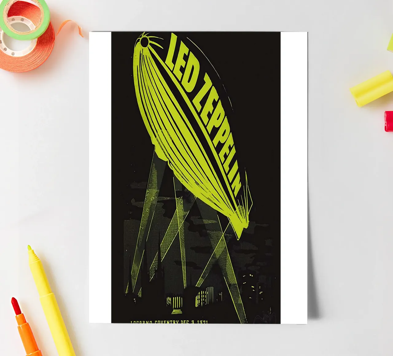 Le groupe Led Zeppelin planche autocollant de vanhesling
