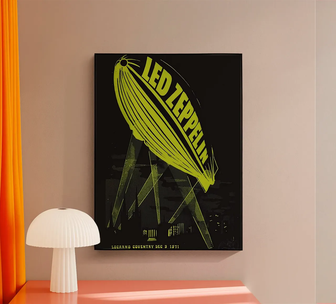 Le groupe Led Zeppelin plexiglas de vanhesling