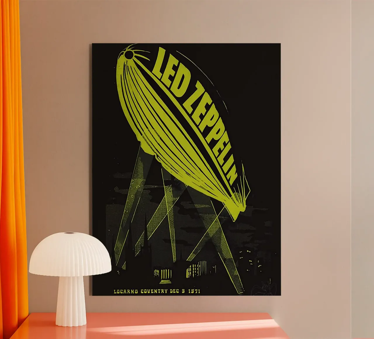 Le groupe Led Zeppelin alu dibond de vanhesling