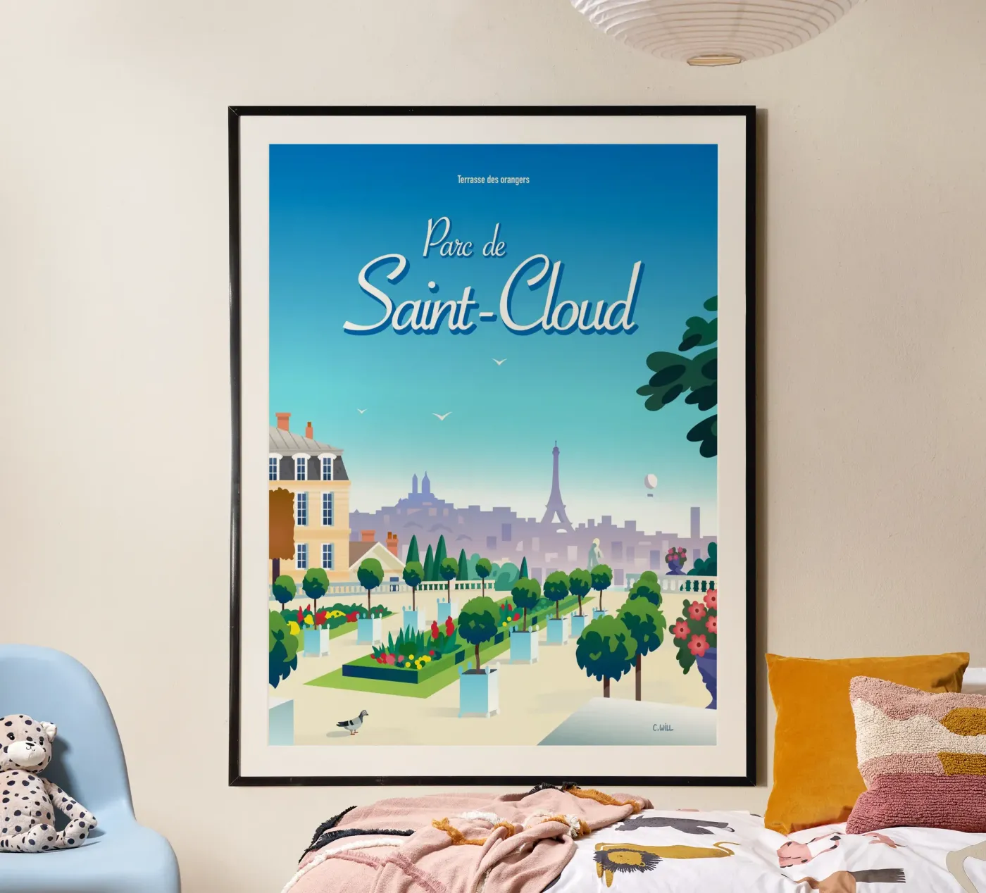 Saint-Cloud park poster van C.WILL
