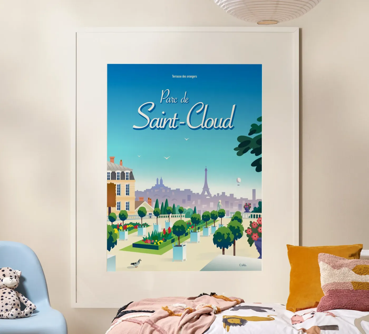 Saint-Cloud park poster van C.WILL