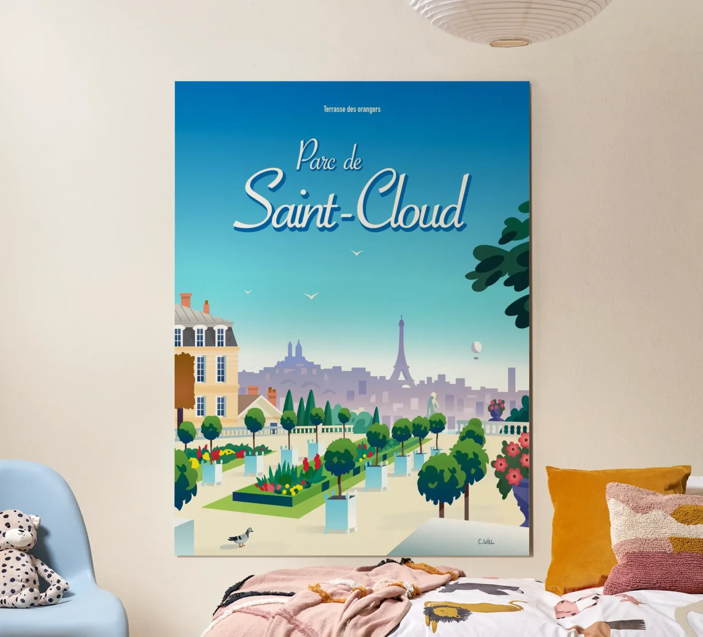 Saint-Cloud park poster van C.WILL
