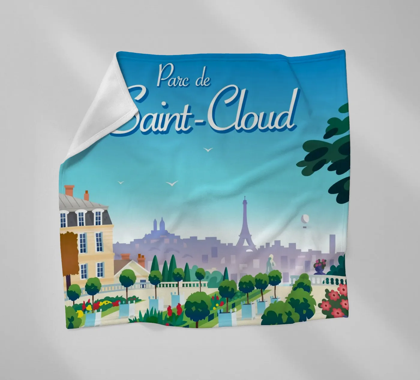 Saint-Cloud park Fleecedecke von C.WILL