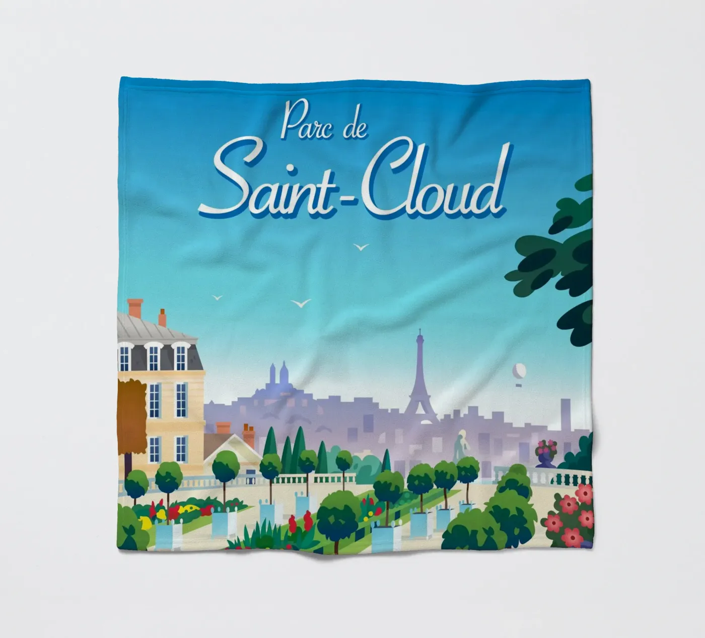 Saint-Cloud park Fleecedecke von C.WILL