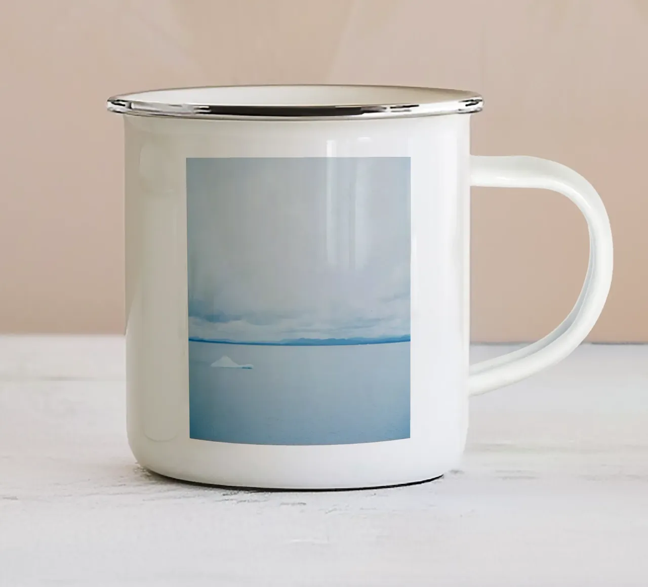 Glacier at the end of the world enamel mug by KISSA STUDIO