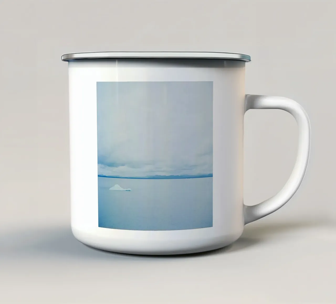 Glacier at the end of the world enamel mug by KISSA STUDIO