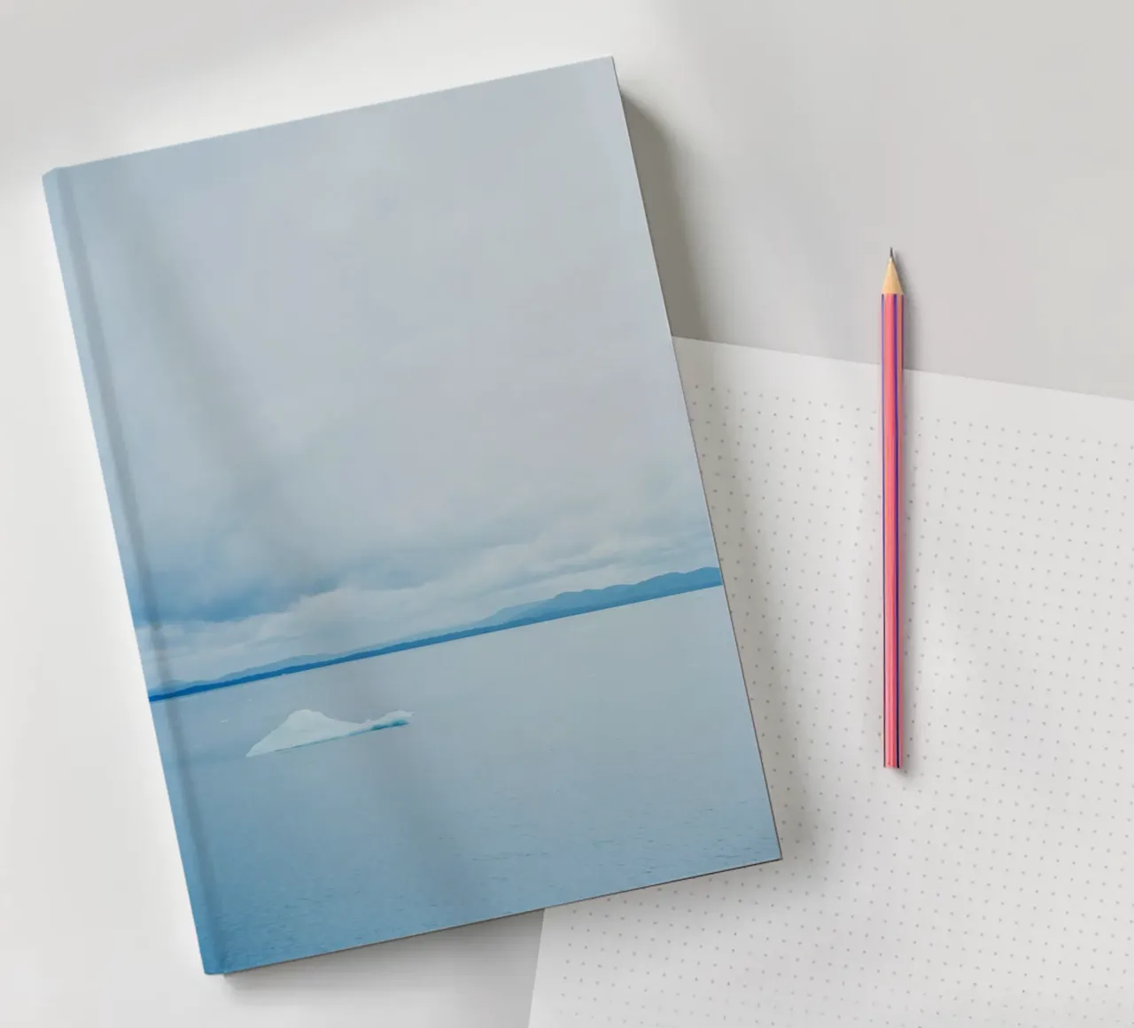 Glacier at the end of the world notebook by KISSA STUDIO