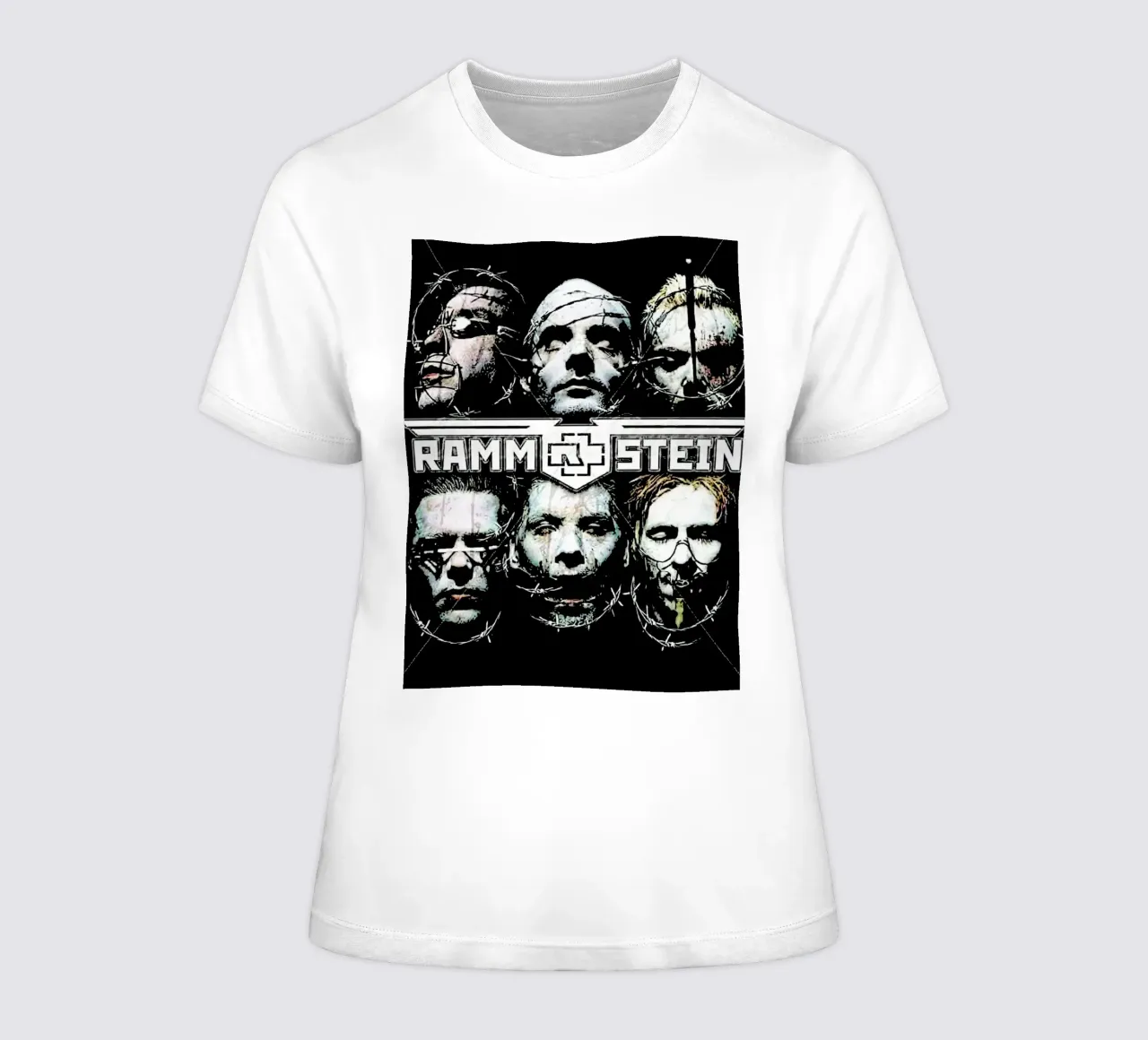 Rammstein 3 Kunst dames t-shirt getailleerd van music soul