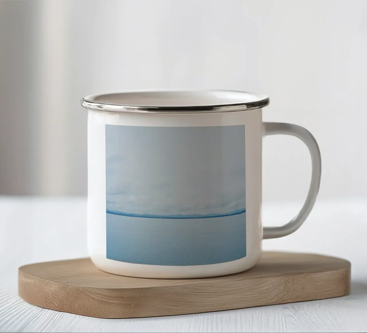 Il ghiacciaio alla fine del mondo tazza in smalto da KISSA STUDIO