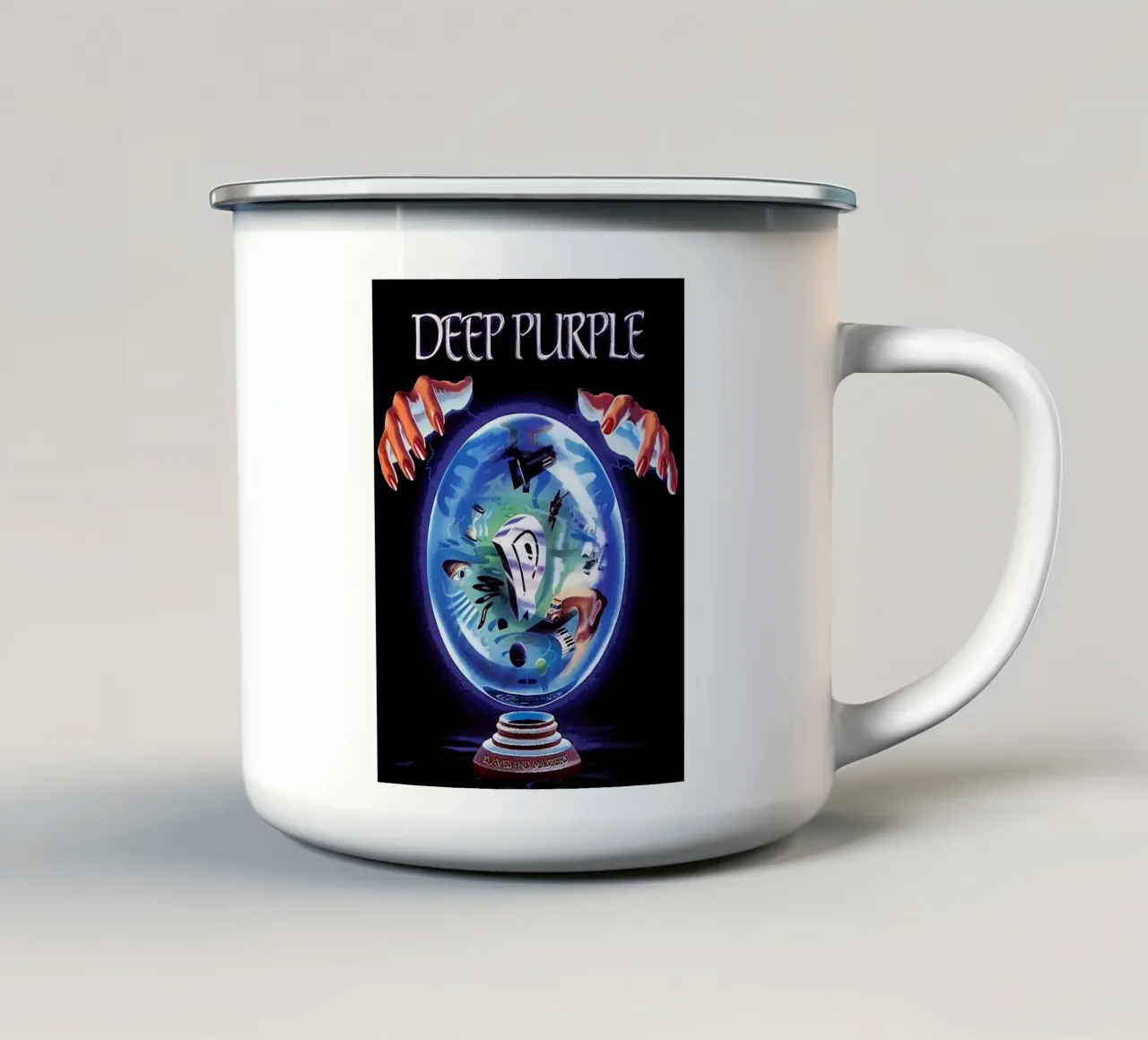 banda viola profondo tazza in smalto da vanhesling