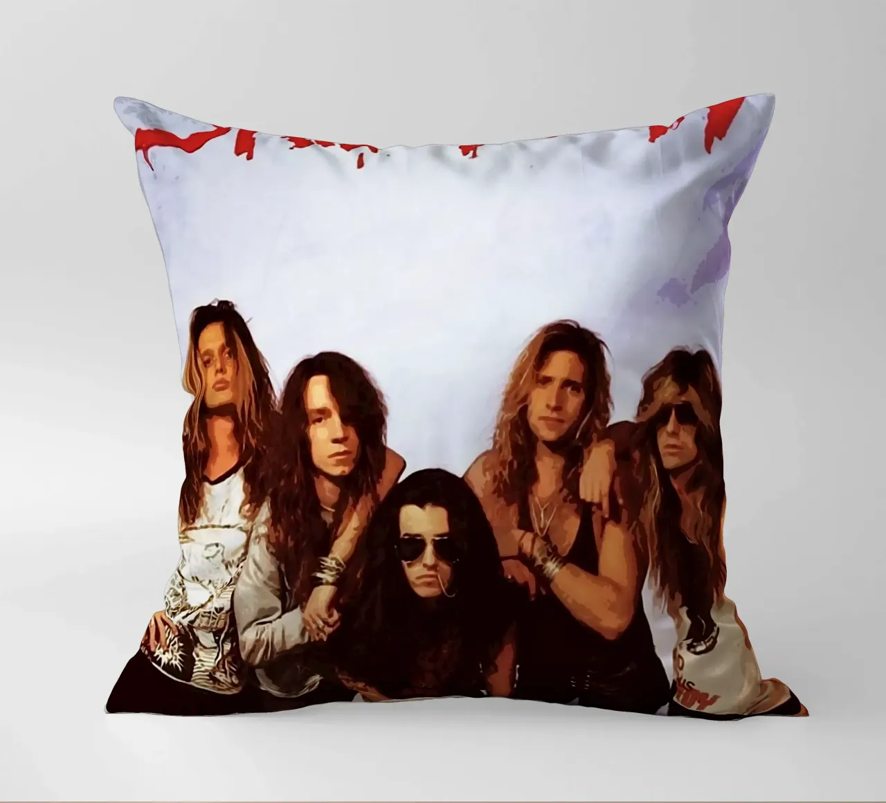 skid row band decorative cushion by vanhesling