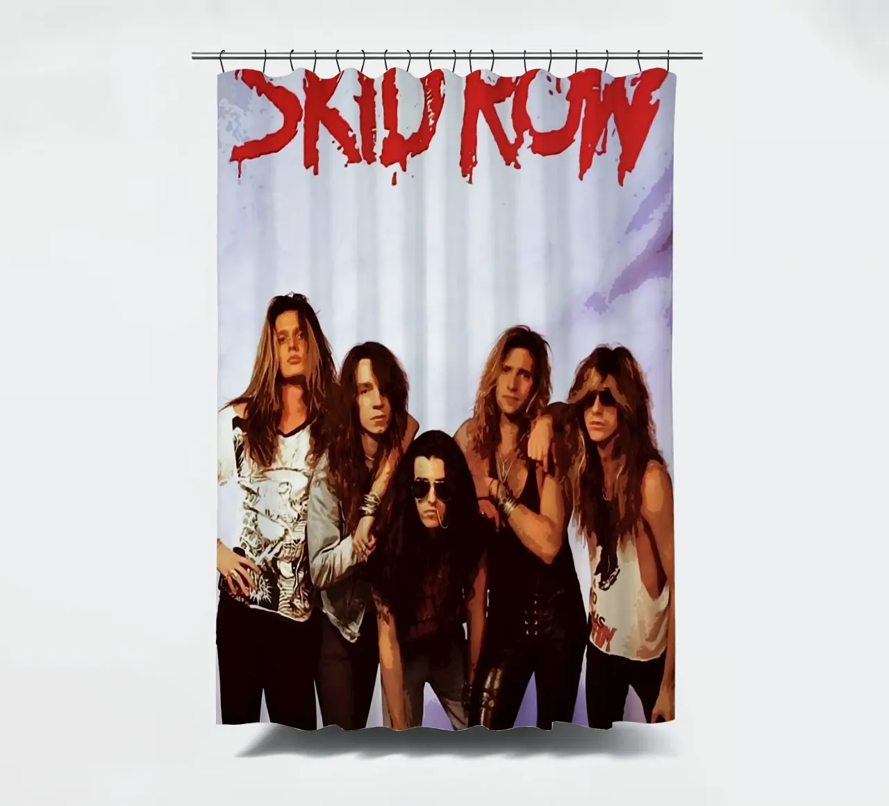 skid row band shower curtain by vanhesling