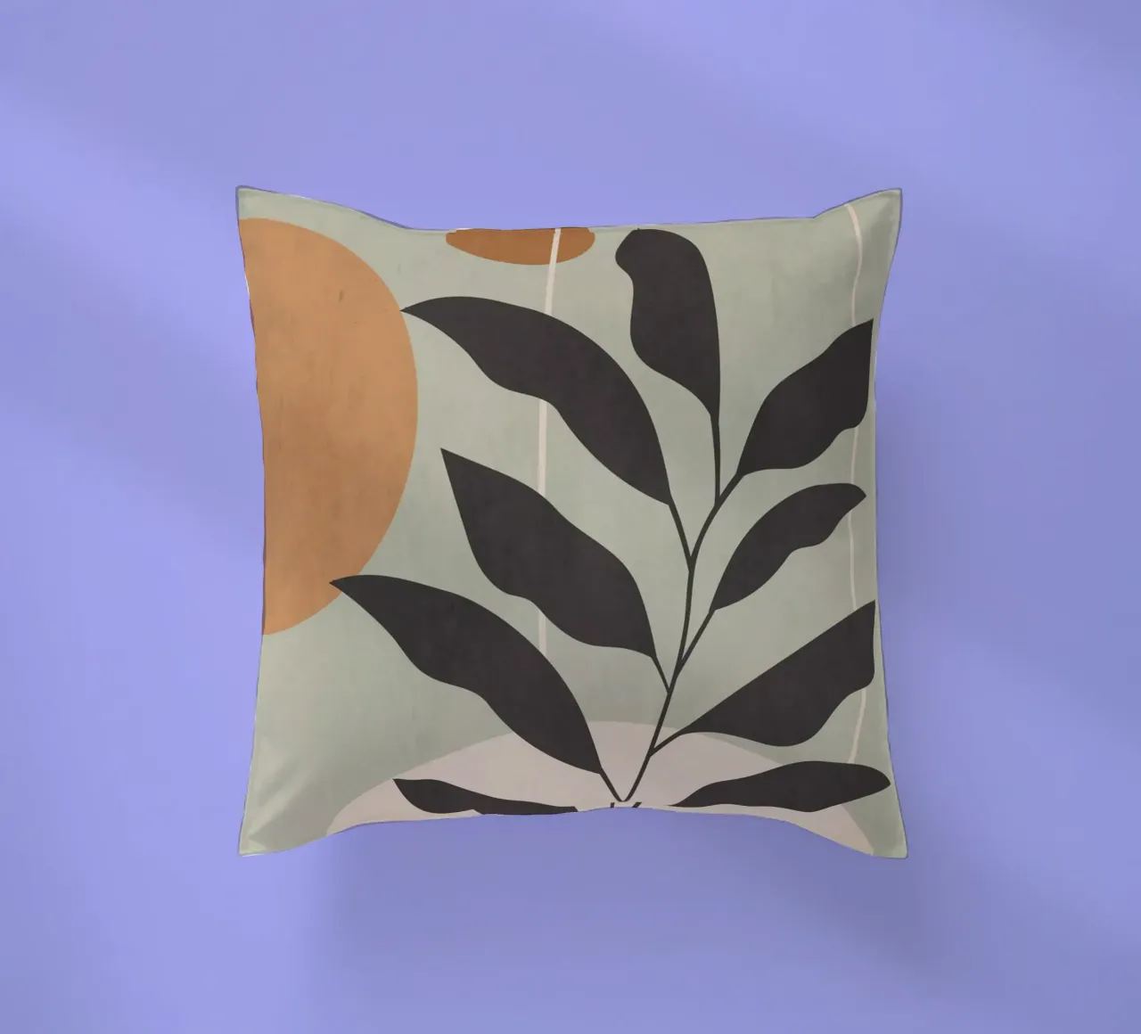 Quiet Growth II decorative cushion by LeaDArt