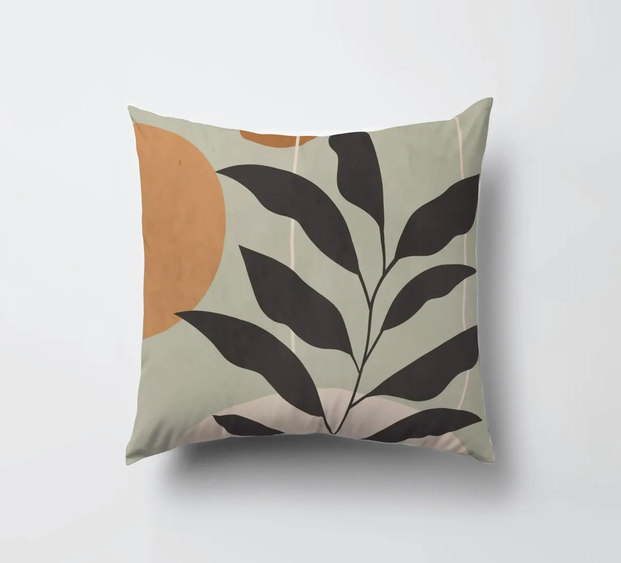 Quiet Growth II decorative cushion by LeaDArt