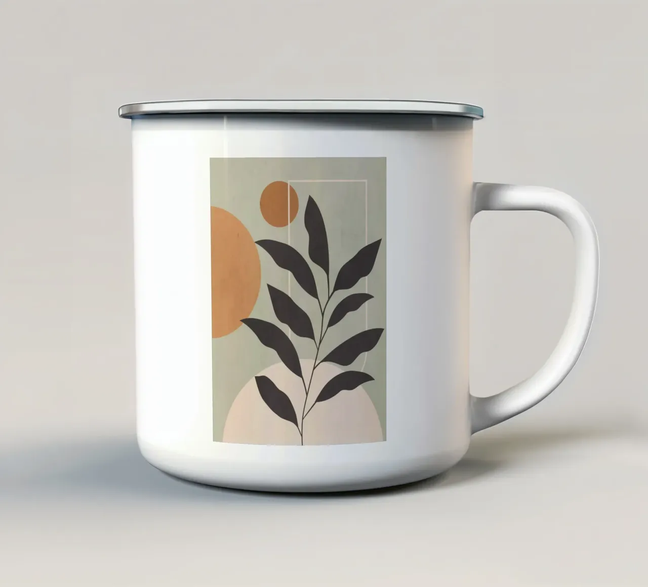 Crescita silenziosa II tazza in smalto da LeaDArt