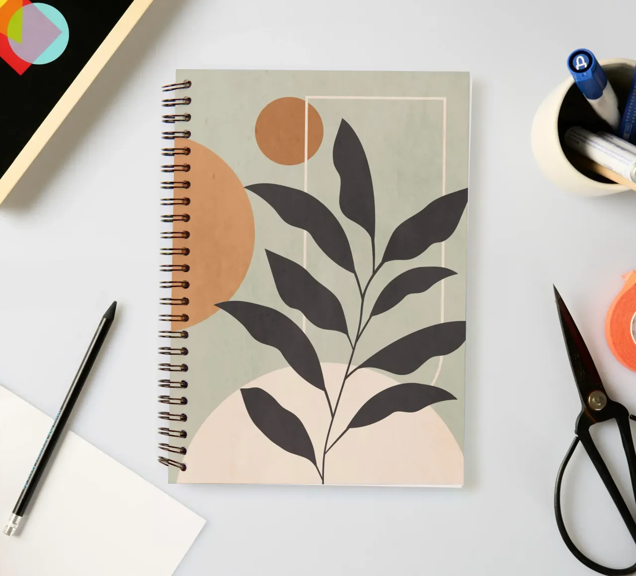 Crecimiento silencioso II cuaderno de espiral de LeaDArt