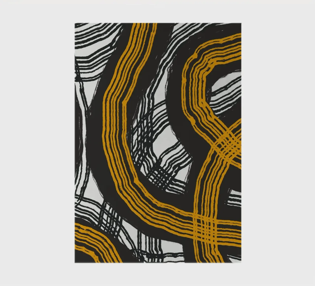 Linienabstraktion Notizbuch von Little Dean