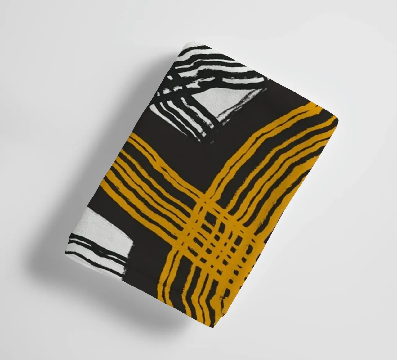 Line abstraction towel by Little Dean