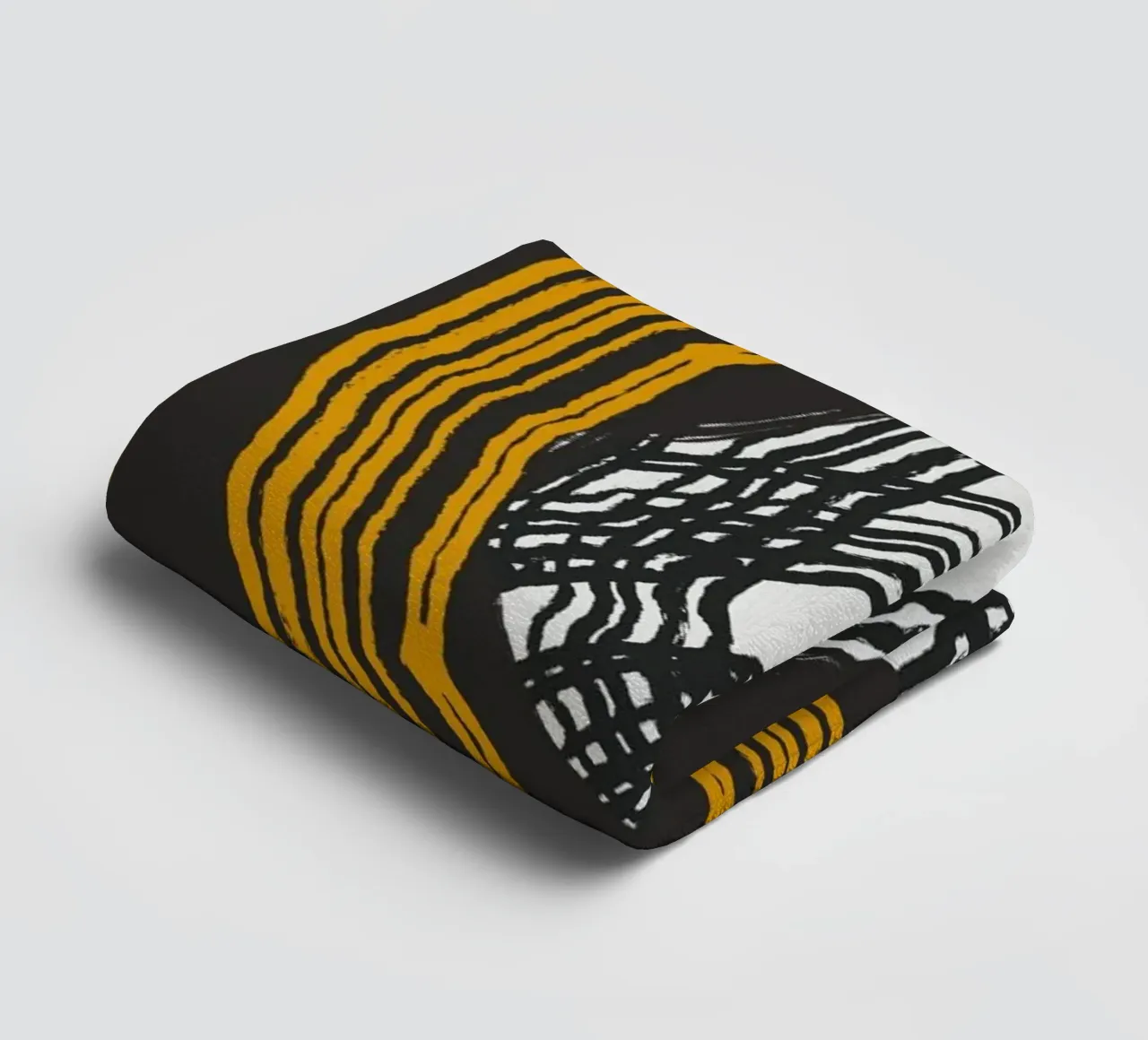 Line abstraction towel by Little Dean
