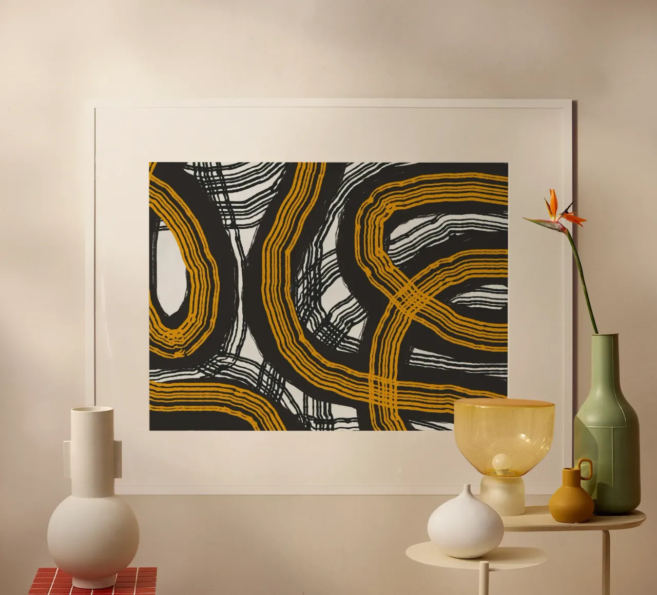 Astrazione delle linee poster da Little Dean