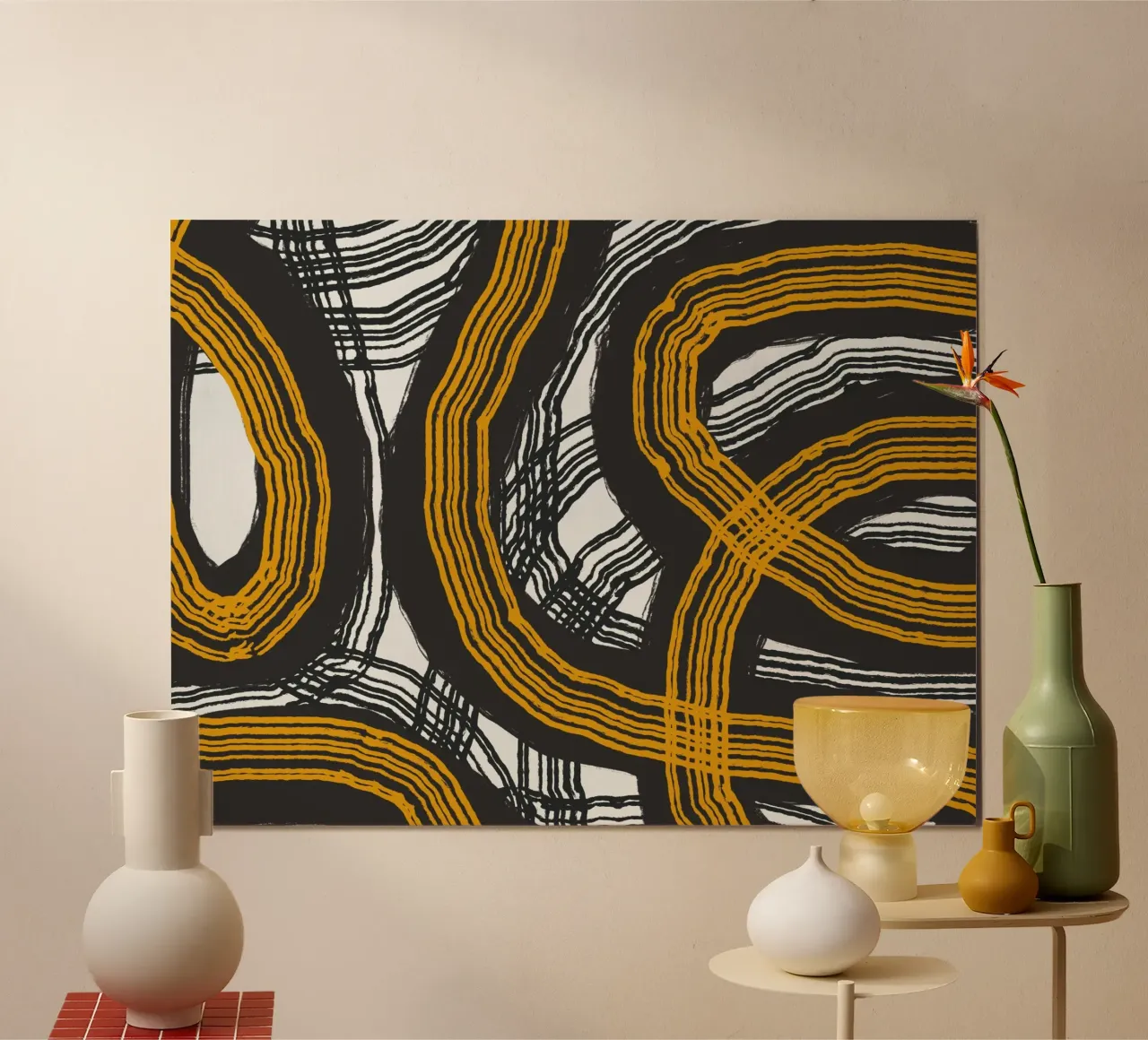 Astrazione delle linee poster da Little Dean