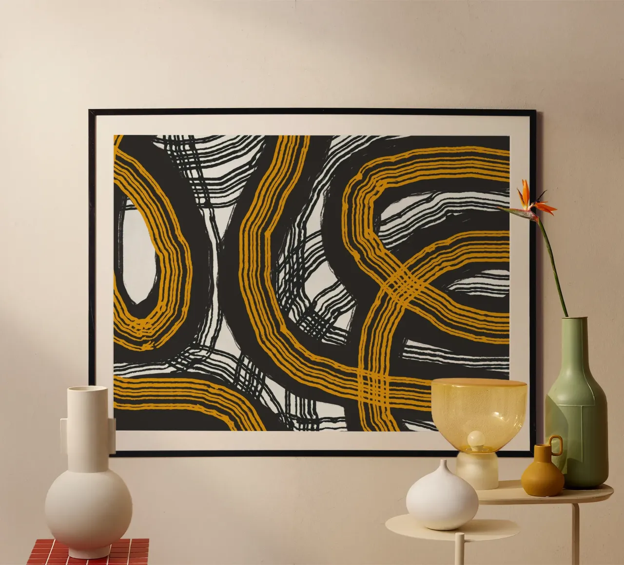 Astrazione delle linee poster da Little Dean