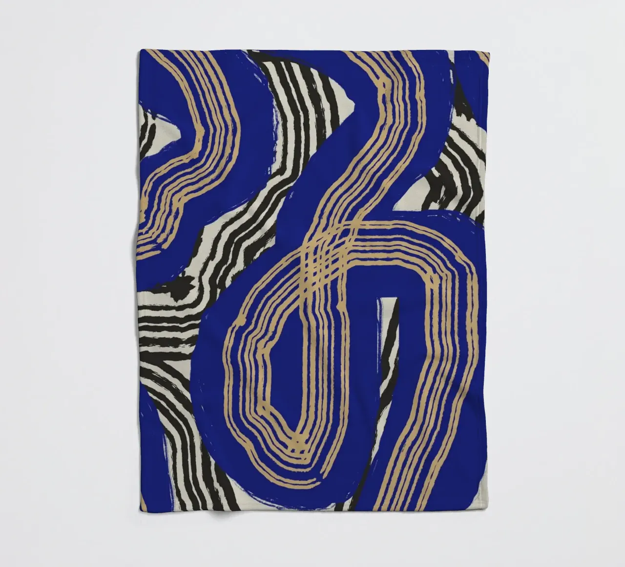 Astrazione delle linee 02 coperta in pile da Little Dean