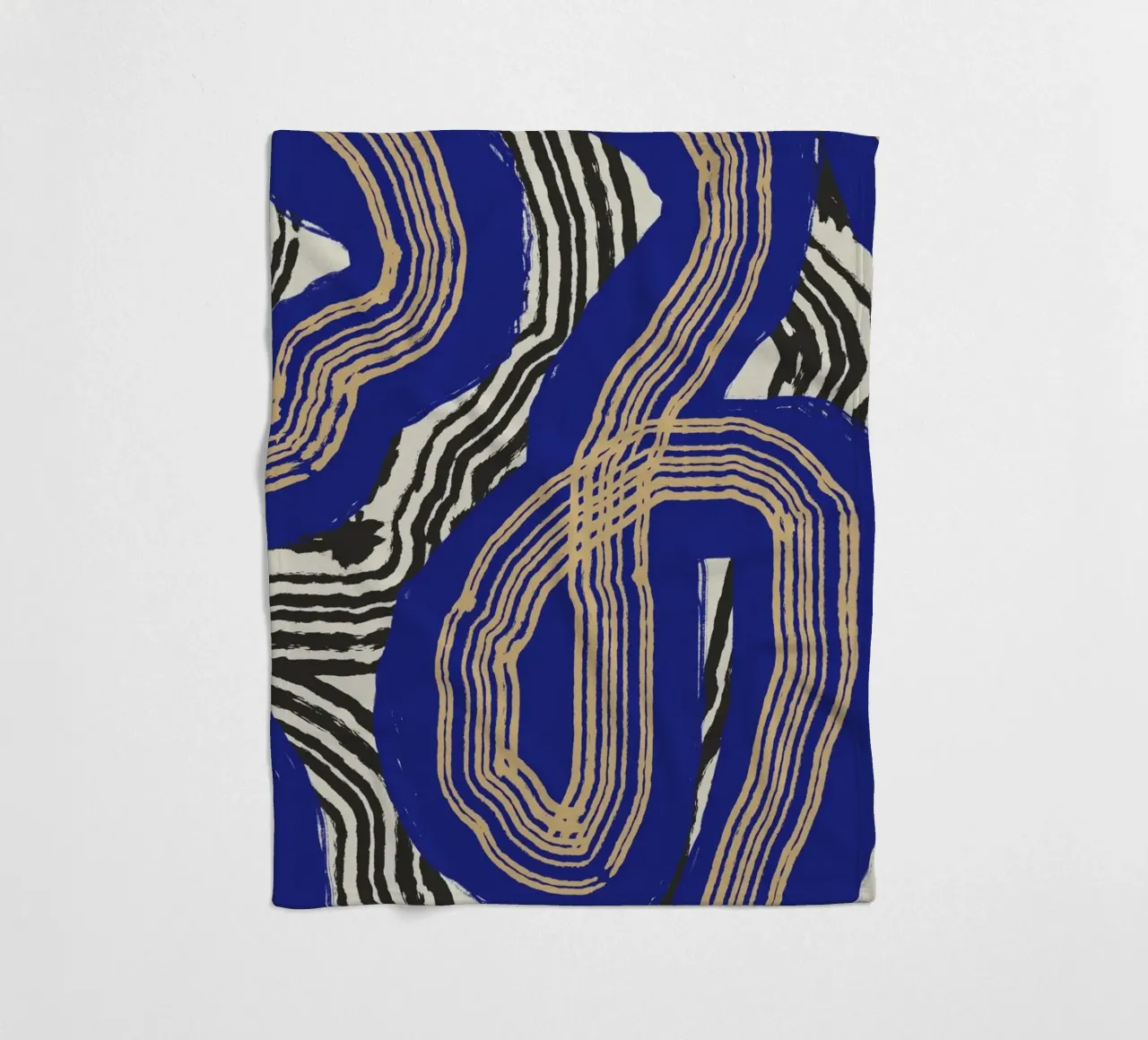 Astrazione delle linee 02 coperta in pile da Little Dean