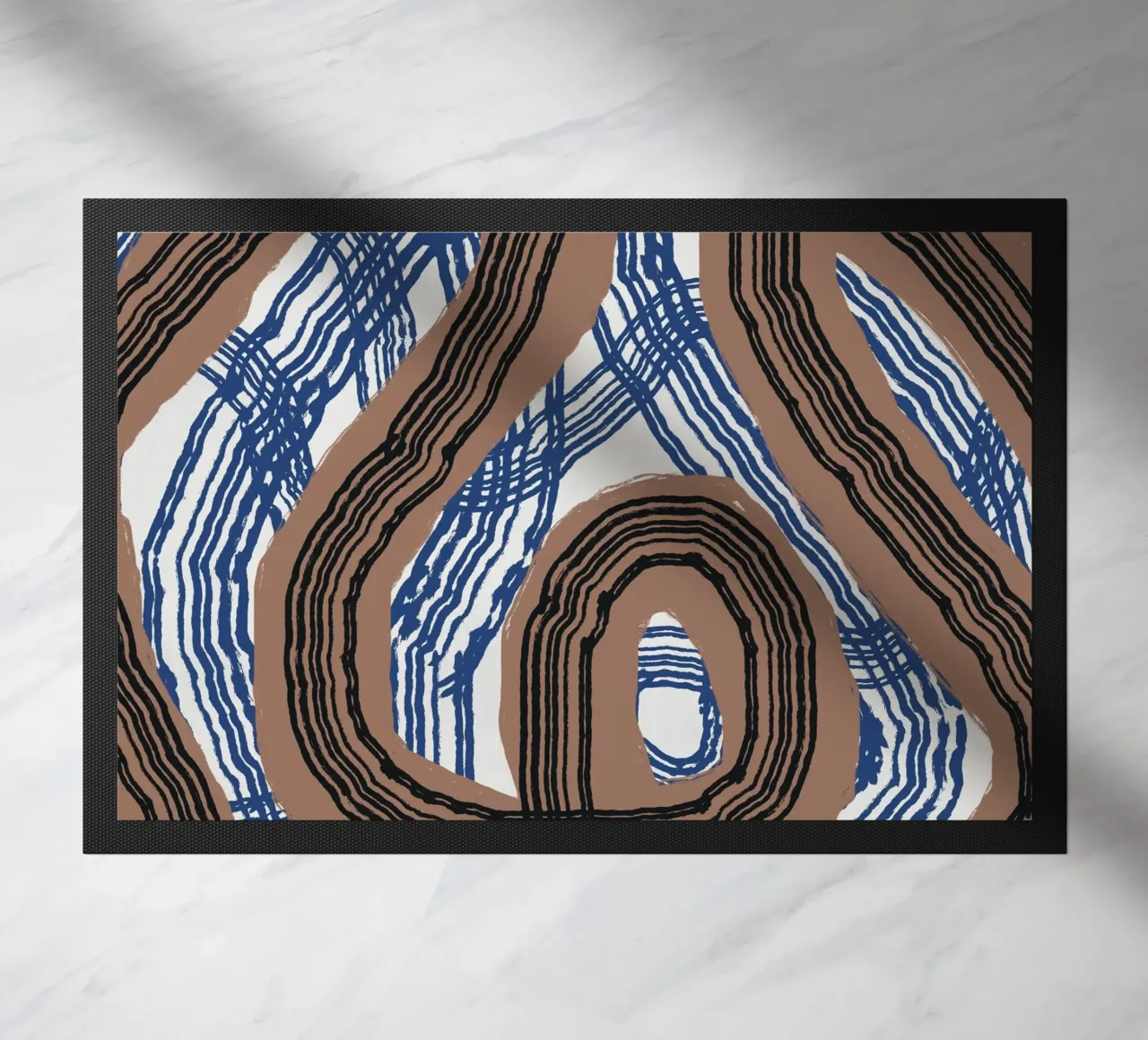 Line abstraction 03 doormat by Little Dean