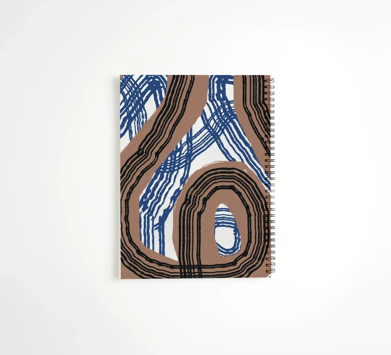 Line abstraction 03 spiral notebook by Little Dean