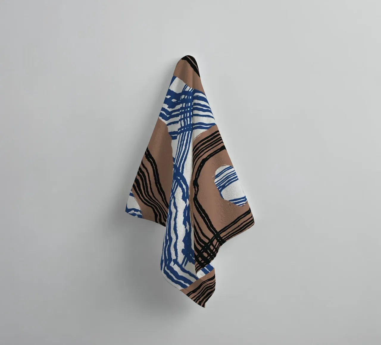 Line abstraction 03 towel by Little Dean