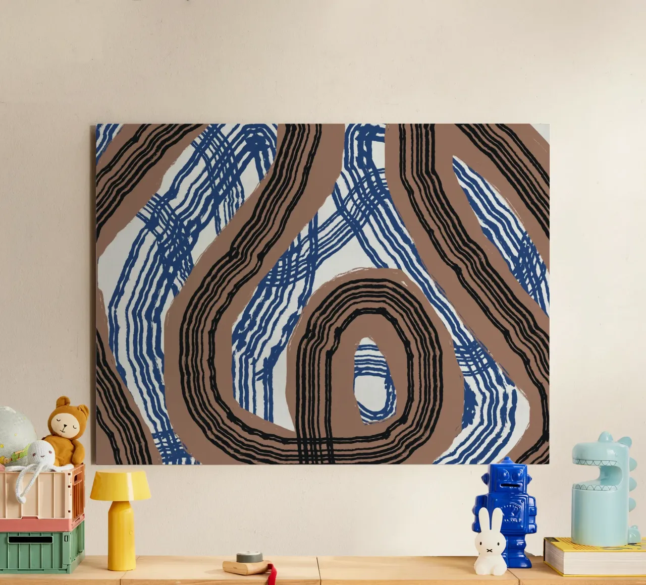 Astrazione delle linee 03 alluminio dibond da Little Dean