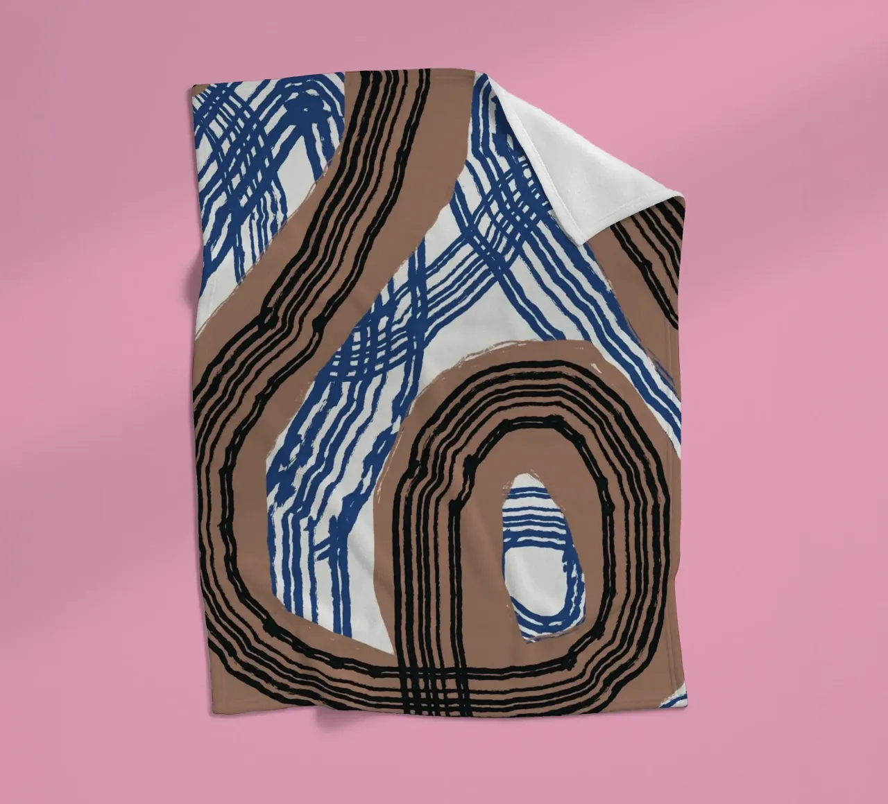 Astrazione delle linee 03 coperta in pile da Little Dean