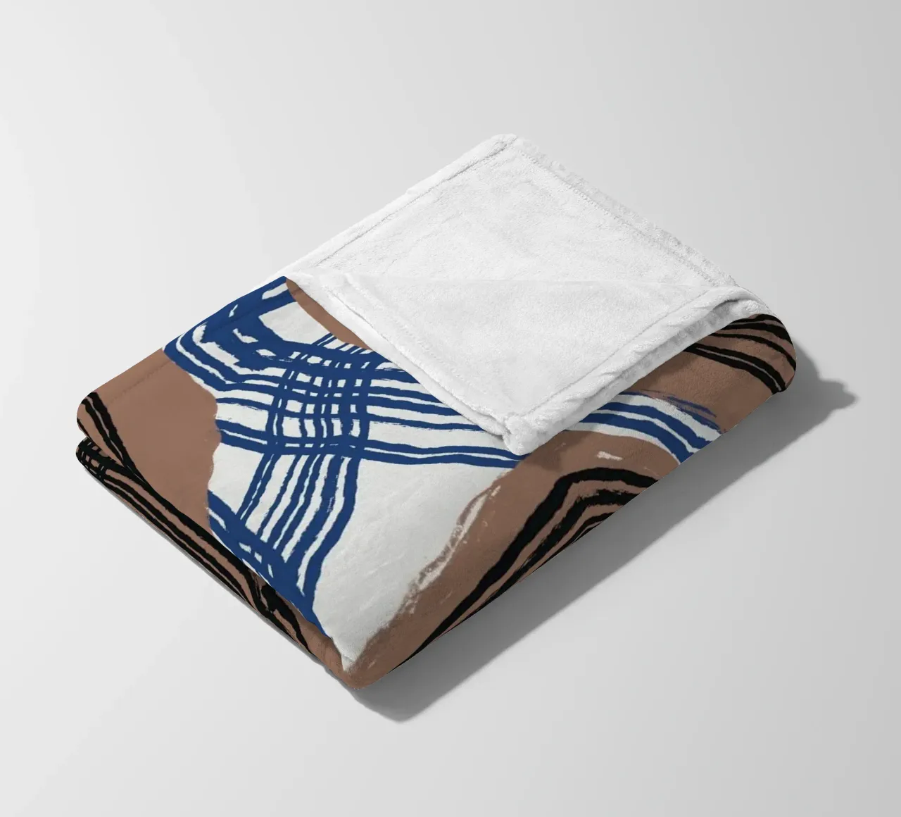 Astrazione delle linee 03 coperta in pile da Little Dean
