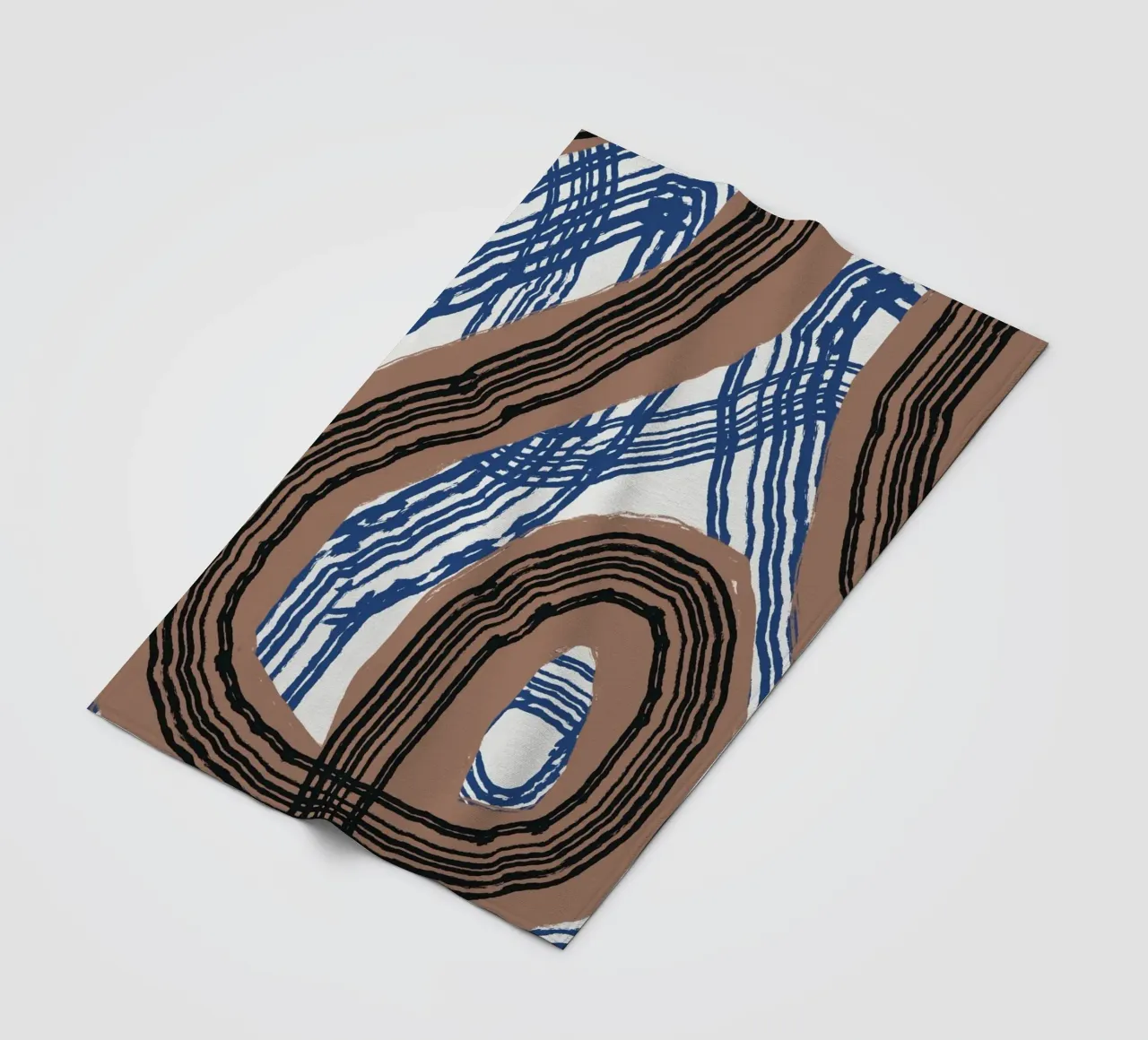 Astrazione delle linee 03 coperta in pile da Little Dean