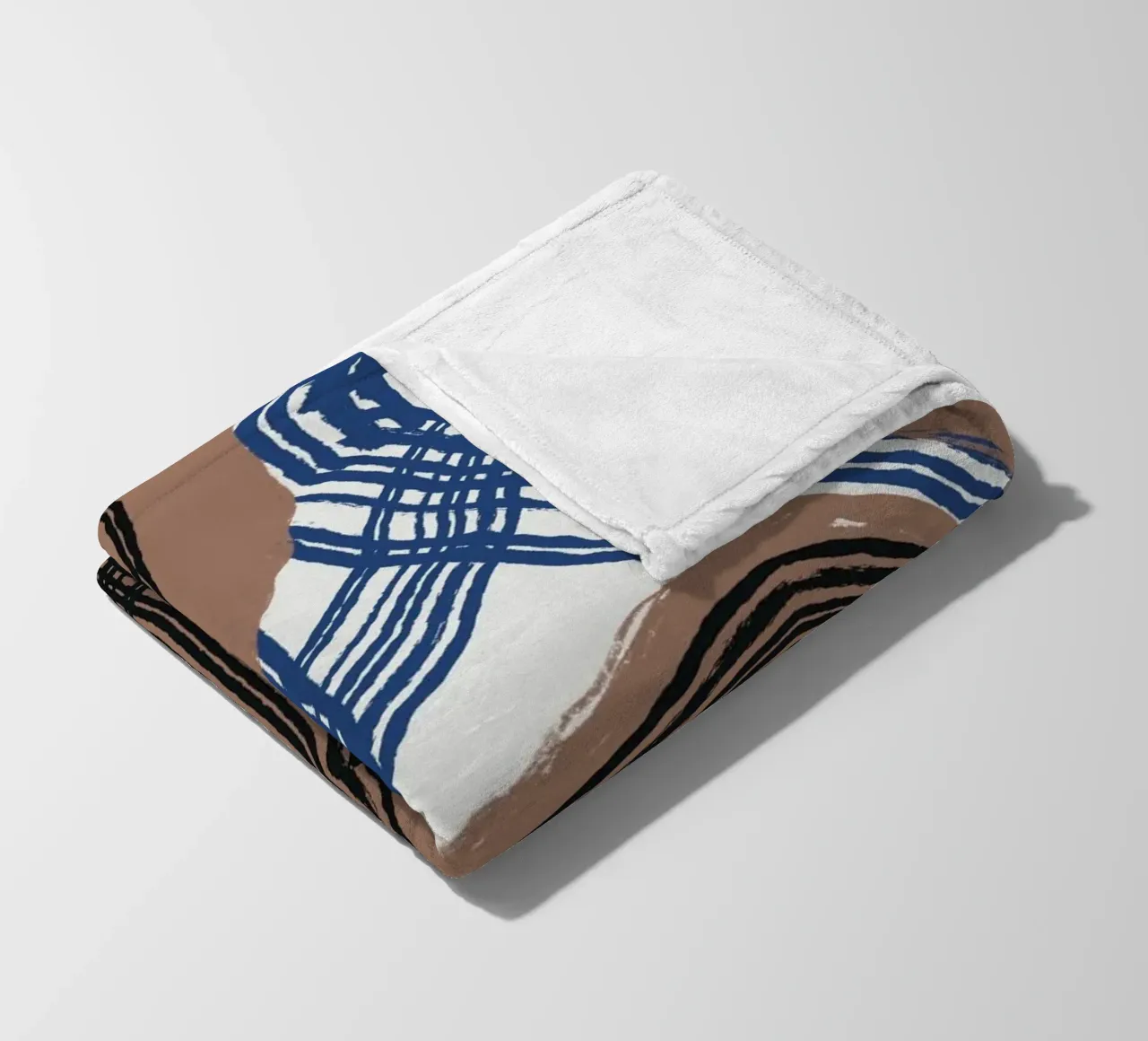 Astrazione delle linee 03 coperta in pile da Little Dean