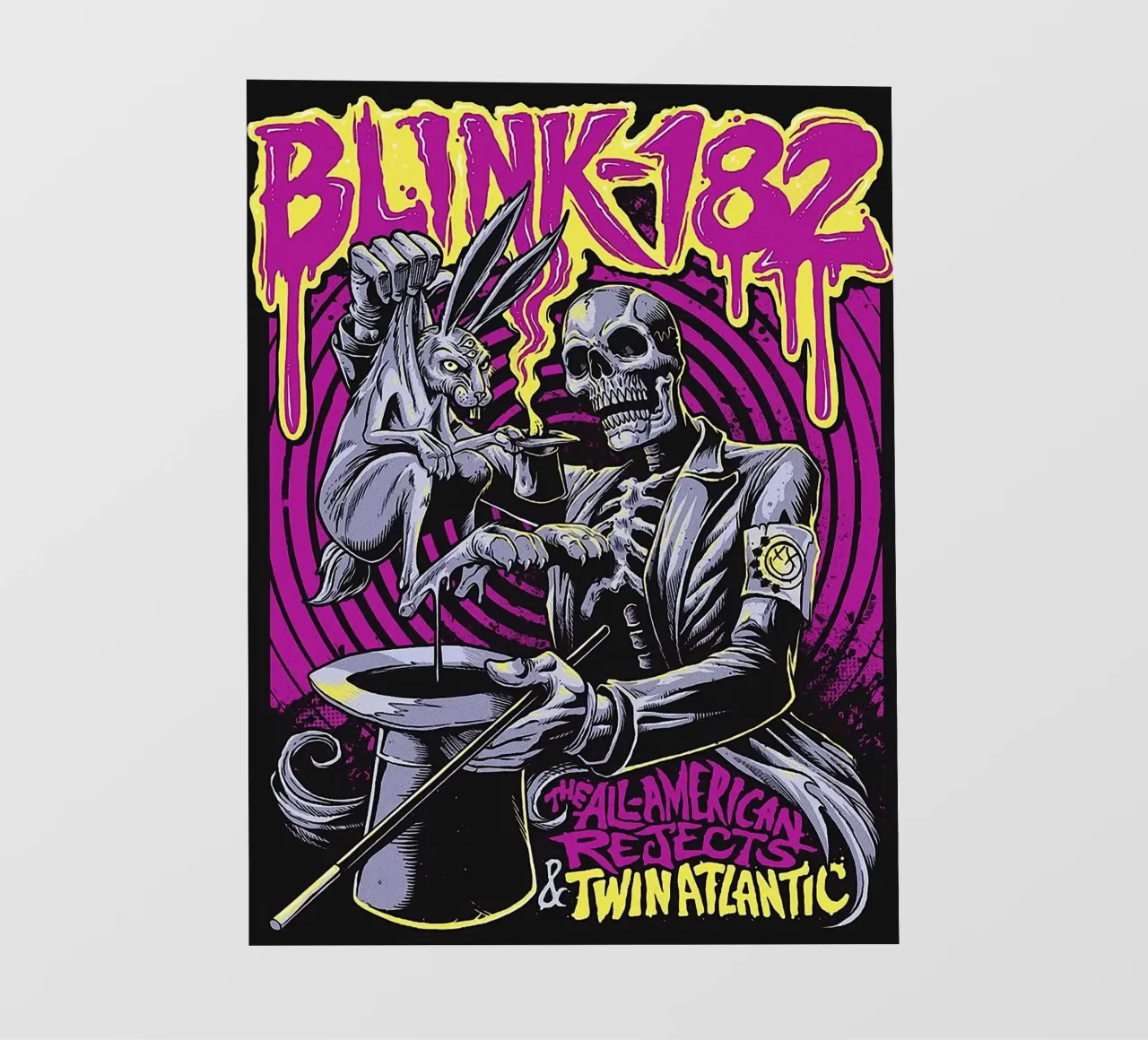 Le groupe Blink-182 bâche pvc de vanhesling